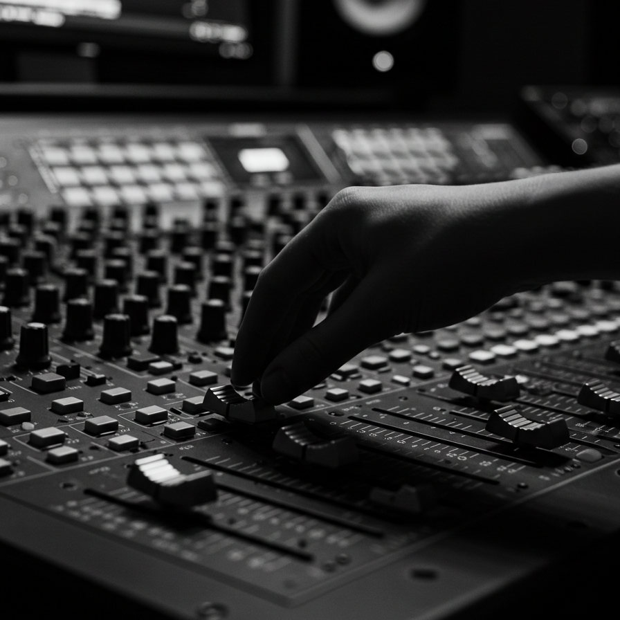 Sound engineering in progress